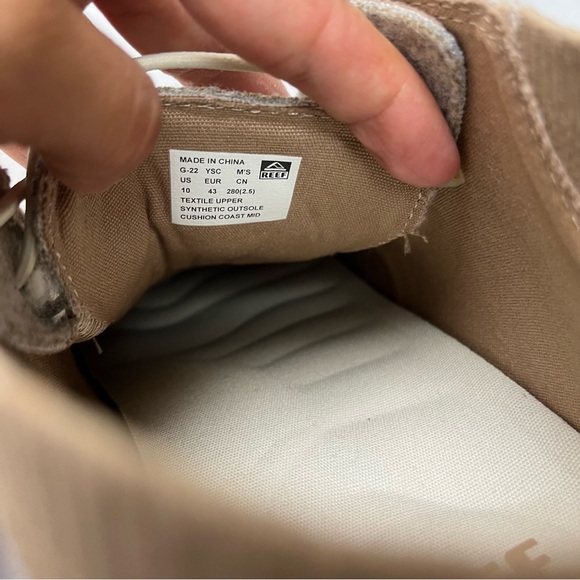 Reef Cushion Coast Mid SE Sneaker Slip On Chukka Shoes Comfort Men's Size 10 NEW - Picture 5 of 6